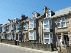 bay windows on UK street