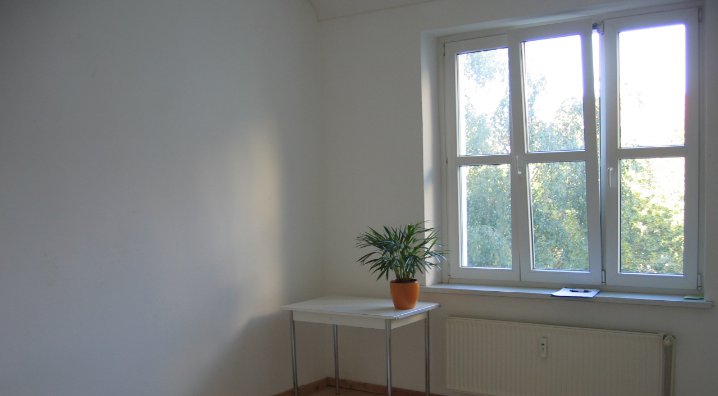 Window in an empty room