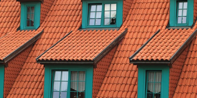 A row of roof windows