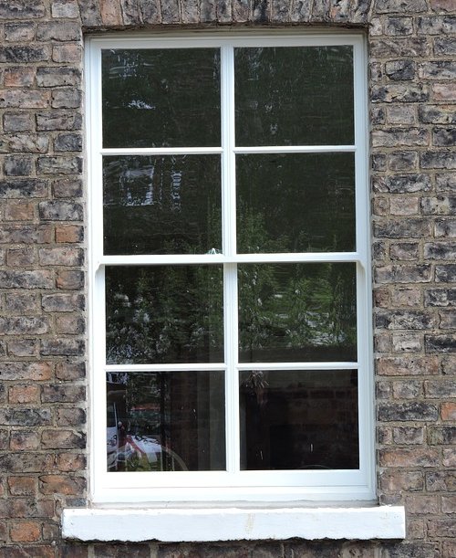 sash window with mullions